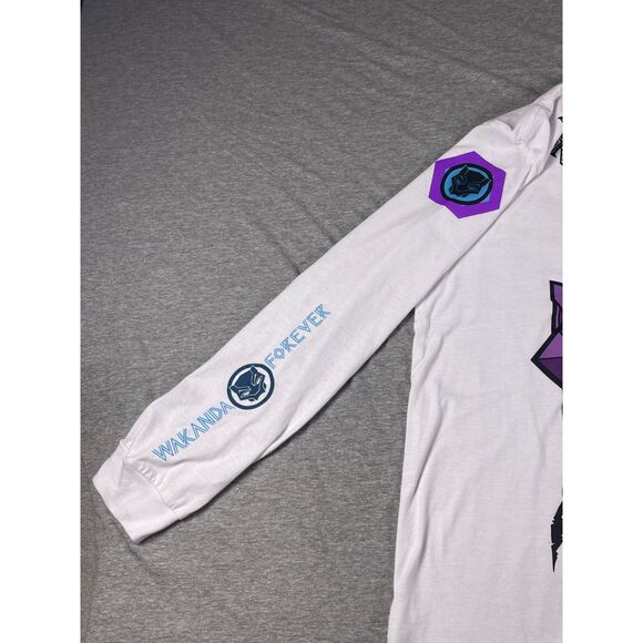 Marvel Studios Black Panther Wakanda Forever Unisex Long Sleeve Graphic Tee XL - Picture 4 of 8